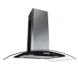 COIFA ILHA CVC NARDELLI - VIDRO CURVO BLACK 90CM 220V - (50014430)